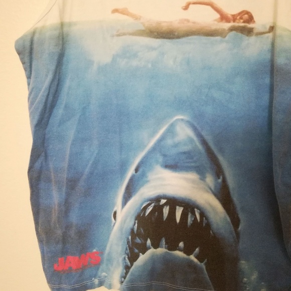 🦈 Men's Jaws Movie Poster Tank Top - Picture 3 of 5